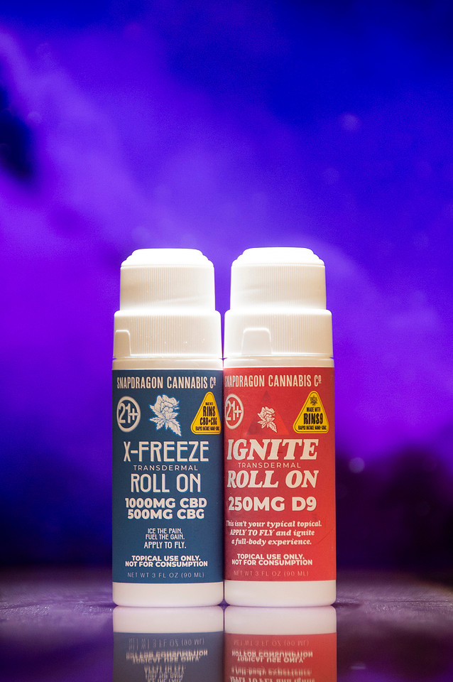 Health & Wellness THC Innovation. Product Photography for Snapdragon Cannabis Co. Chattanooga Tennessee
