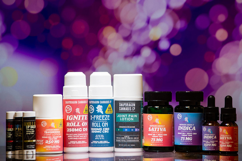 Health & Wellness THC Innovation. Product Photography for Snapdragon Cannabis Co. Chattanooga Tennessee