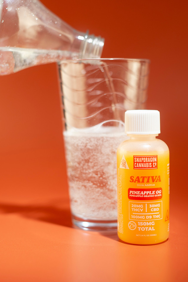 Product Photography for New THC Drink Additives from Snapdragon Cannabis Co. Chattanooga Tennessee