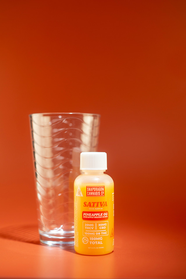 Product Photography for New THC Drink Additives from Snapdragon Cannabis Co. Chattanooga Tennessee