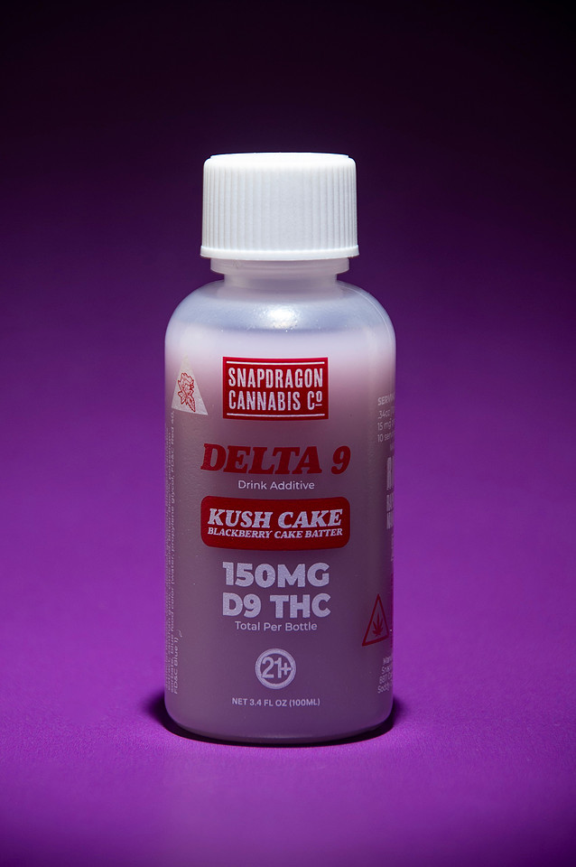 Product Photography for New THC Drink Additives from Snapdragon Cannabis Co. Chattanooga Tennessee