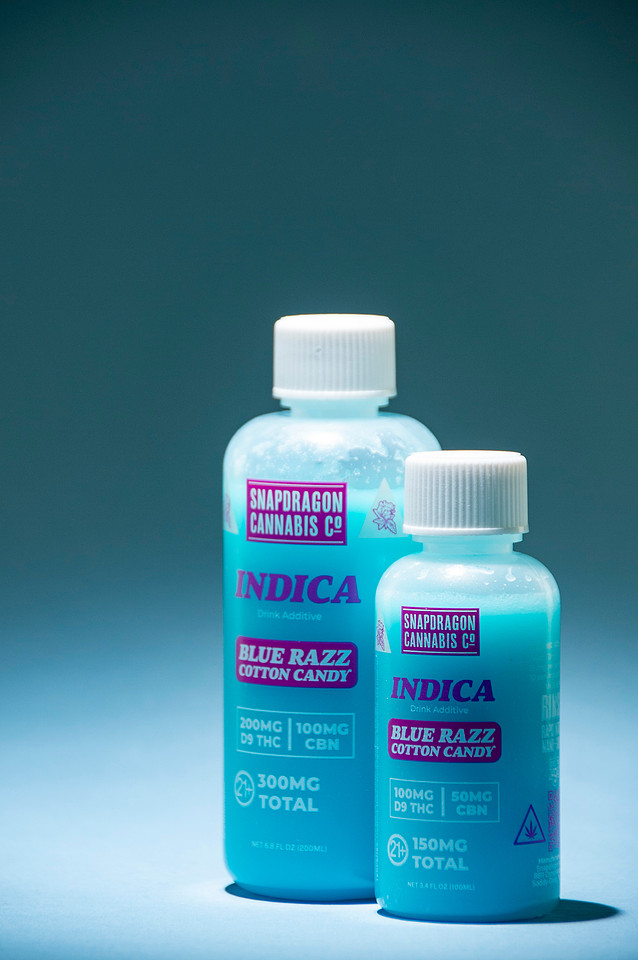 Product Photography for New THC Drink Additives from Snapdragon Cannabis Co. Chattanooga Tennessee