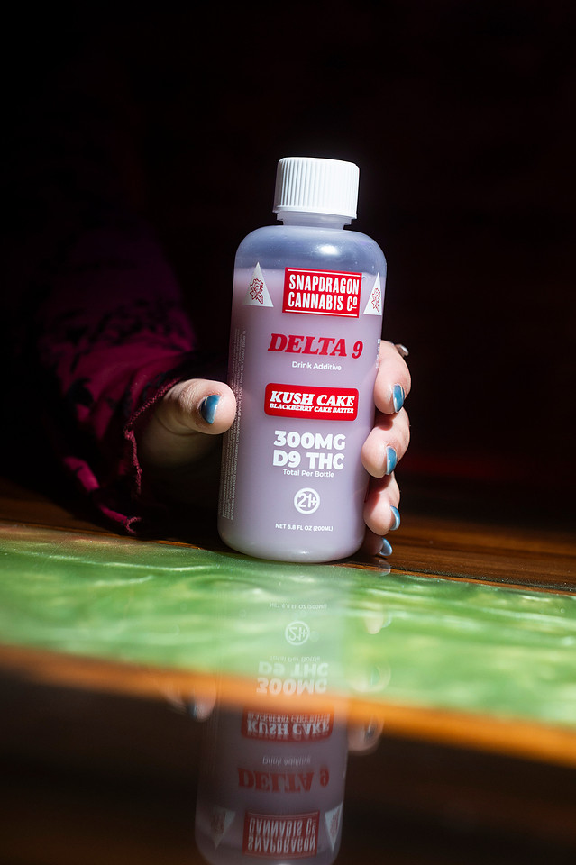 Product Photography for New THC Drink Additives from Snapdragon Cannabis Co. Chattanooga Tennessee
