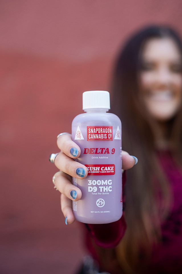 Product Photography for New THC Drink Additives from Snapdragon Cannabis Co. Chattanooga Tennessee