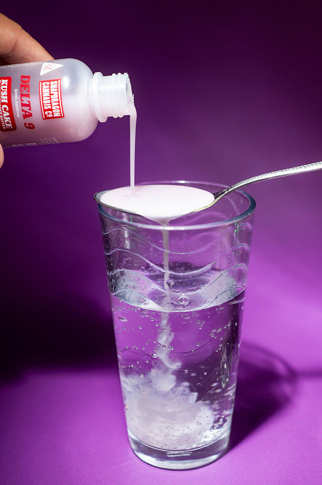 Product Photography for New THC Drink Additives from Snapdragon Cannabis Co. Chattanooga Tennessee