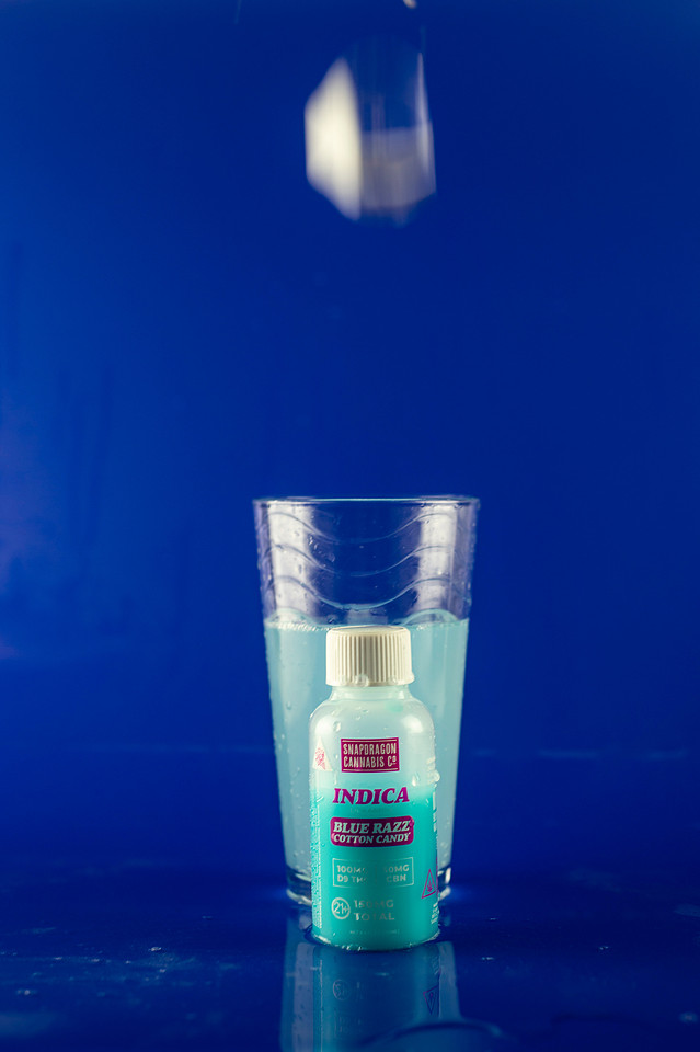 Product Photography for New THC Drink Additives from Snapdragon Cannabis Co. Chattanooga Tennessee