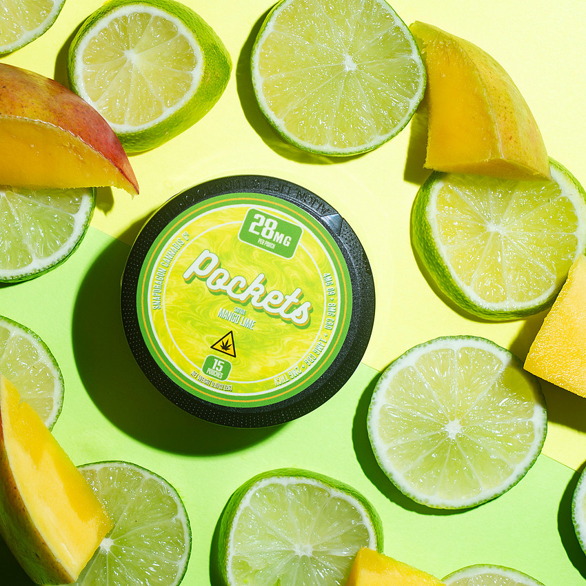 Branding Photography from Chattanooga Tennessee. Mango Lime Sativa "Pockets" from Snapdragon Cannabis Co